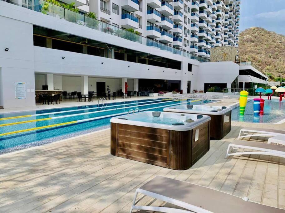 Samaria Club De Playa By Santa Marta Playa Resort, Preciosos Apartamentos En El Sector Exclusivo De Pozos Colorados Exteriör bild