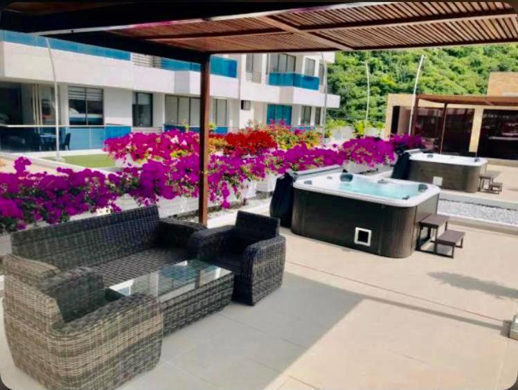 Samaria Club De Playa By Santa Marta Playa Resort, Preciosos Apartamentos En El Sector Exclusivo De Pozos Colorados Exteriör bild